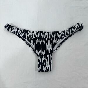 Victoria’s Secret The Classic Itsy Bikini Bottom Geometric Print Ruched Sz S